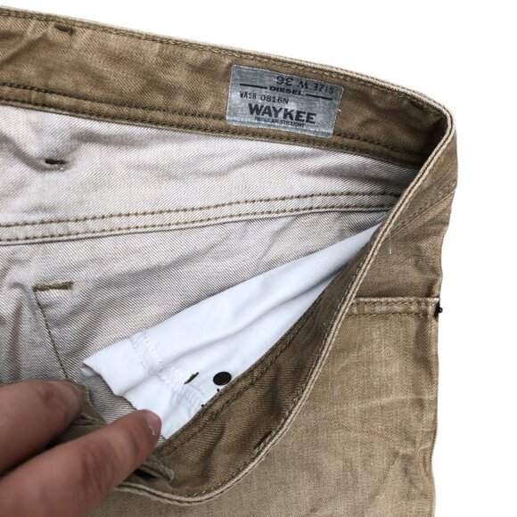 Vintage Diesel Jeans Size 36 WAYKEE Brown - Picture 4 of 8